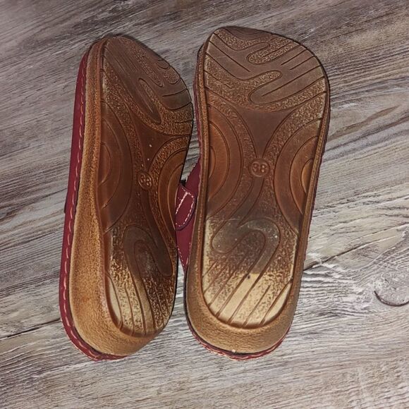 Flexus by Seeing Step maroon clog Sz 7.5 - Picture 7 of 7